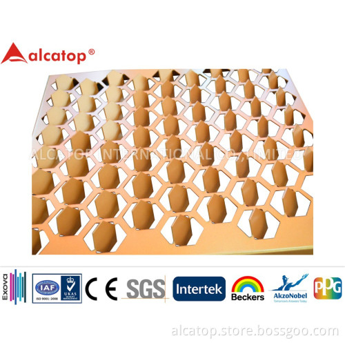 Exterior Building New Material Aluminum Punching Solid Panel